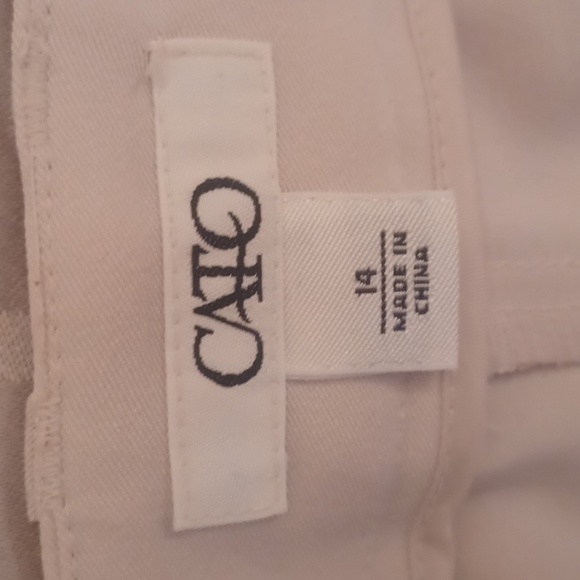 Cato wide leg cream capris - Picture 4 of 7